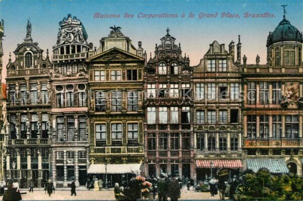 Bruxelles Bruessel Grand Place Maisons des Corporations