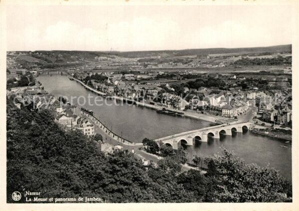 Namur Wallonie La Meuse et panorama de Jambes