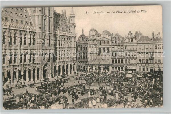 Bruxelles Bruessel Place de l_Hotel de Ville