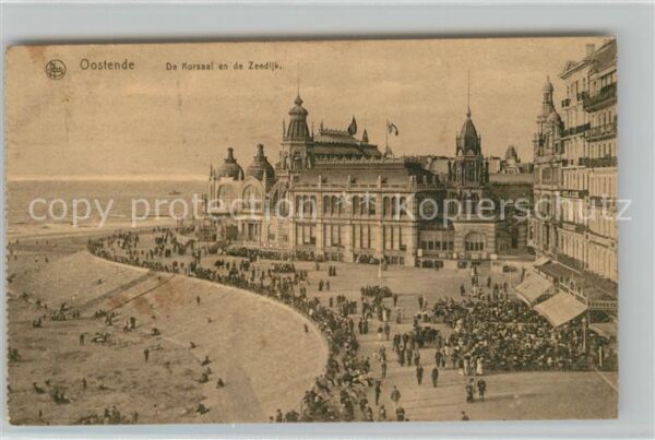 Oostende Ostende De Kursaal en de Zeedijk