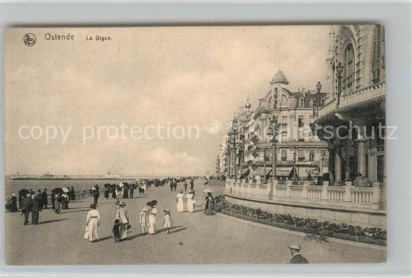 Ostende Oostende La Digue et les Hotels Serie 13 No. 50