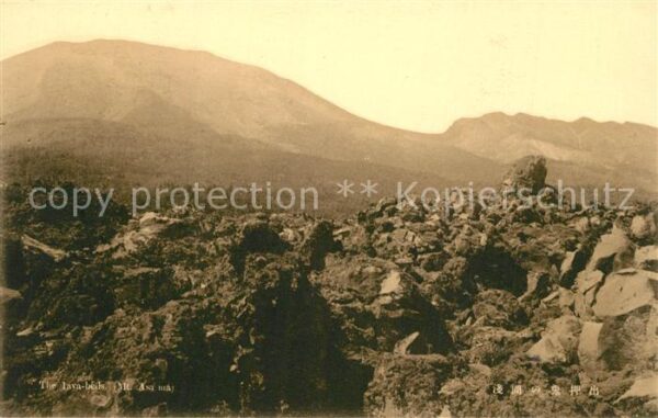 Honshu Lavabeds Mount Asama Vulkanische Landsc