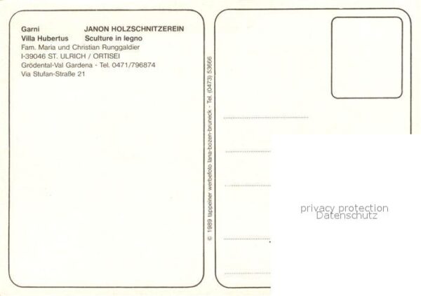 St Ulrich Groeden Tirol Garni Villa Hubertus – Bild 2