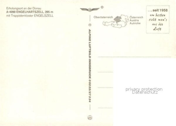 Engelhartszell Donau Oberoesterreich mit Trappistenkloster Engelszell Panora – Bild 2