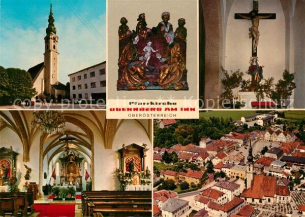 Obernberg Inn Abendmahl Pfarrkirche mit Skulptur Anna