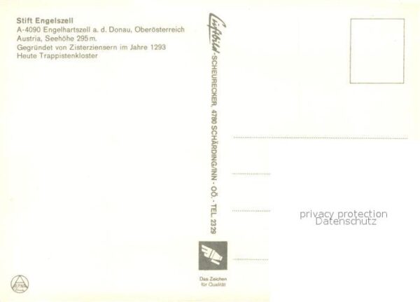 Engelhartszell Donau Oberoesterreich Stift Engelszell Trappistenkloster – Bild 2