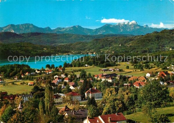 Krumpendorf Woerthersee Fliegeraufnahme