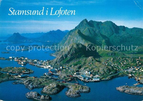 Stamsund Lofoten Fliegeraufnahme