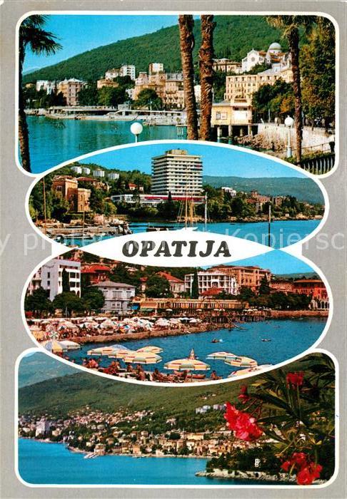Opatija Abbazia Teilansichten Strandpartien