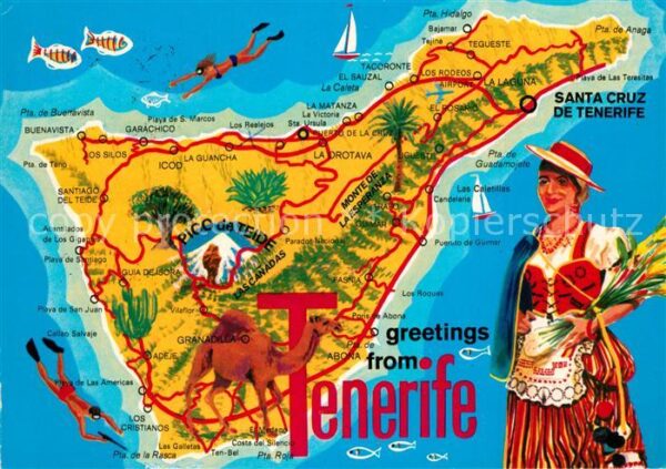 Tenerife Inselkarte