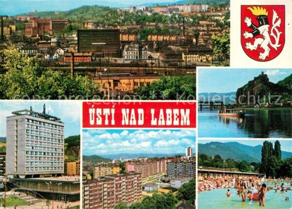 Usti nad Labem Celkovy pohled Hrad Strekov Interhotel