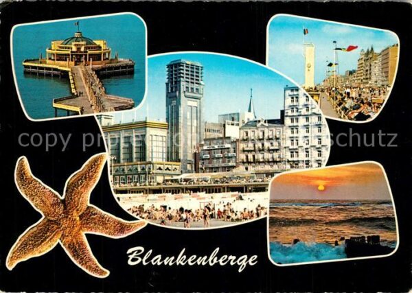 Blankenberge Seebrücke Strand Promenade Stimmungsbil