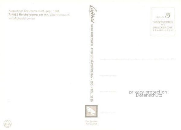 Reichersberg Inn Augustiner Chorherrenstift mit Michaelb – Bild 2