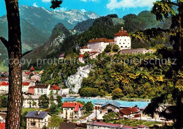 Kufstein Tirol Festung mit Kaisergebirge