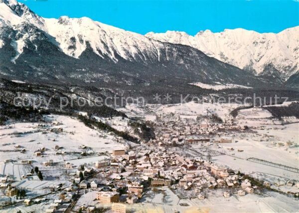 Imst Tirol Fliegeraufnahme mit Heiterwand