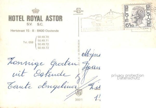 Oostende Ostende Hotel Royal Speisesaal Gasträume Bar – Bild 2