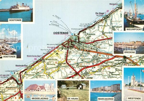 Oostende Ostende mit Nieuwpoort Bredene Middelkerke De H