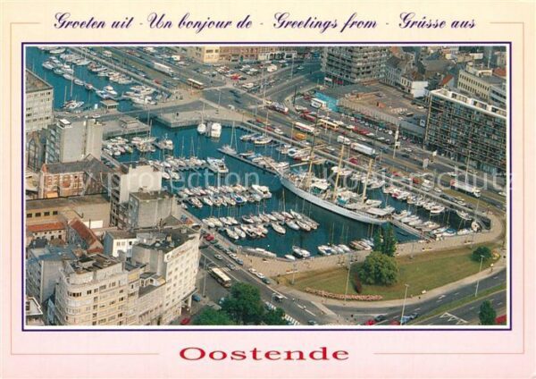 Oostende Ostende Jachthaven Mercator Fliegeraufnahme