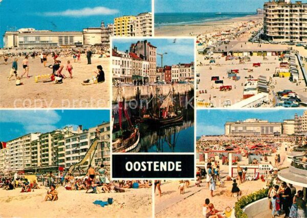 Oostende Ostende Kursaal Strand Fischerhafen