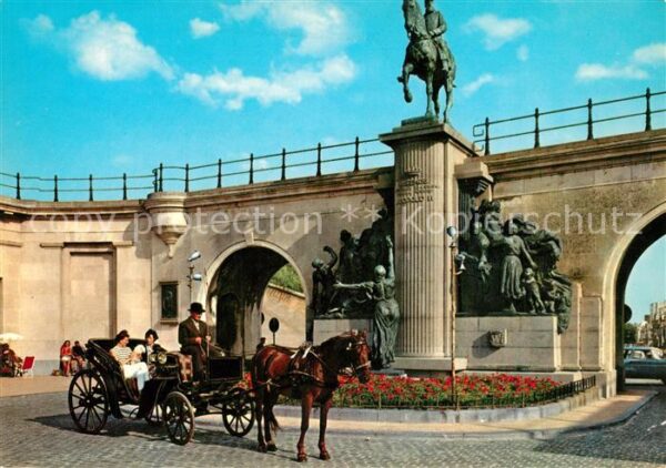 Oostende Ostende Koning Leopold II Monument Pferdekutsch