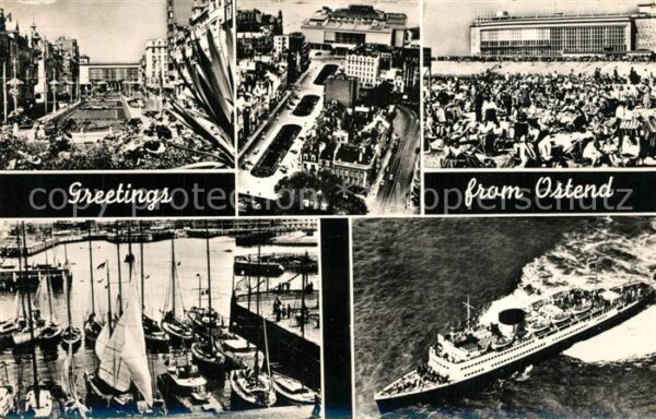 Oostende Ostende Kursaal Strand Yachthafen Fähre