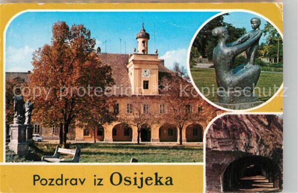 Osijek Croatia Park Arkaden Skulptur