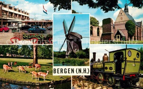 Bergen Nordholland Windmühle Kirche Wildpark Eisenbahn
