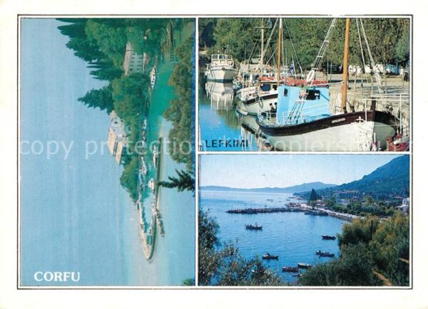 Corfu Panorama Bootsliegeplatz Lefkimi