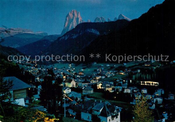 St Ulrich Groeden Tirol bei Nacht