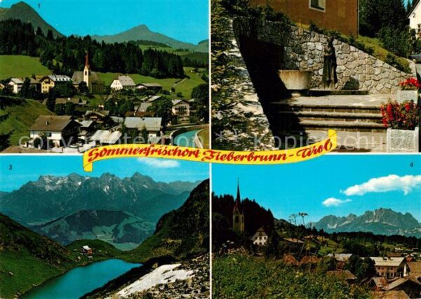 Fieberbrunn Tirol Kitzbüheler Horn Dorfbrunnen Wildseelod