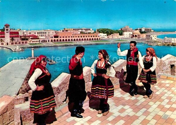 Rhodos Rhodes Aegaeis Tracht von Embona