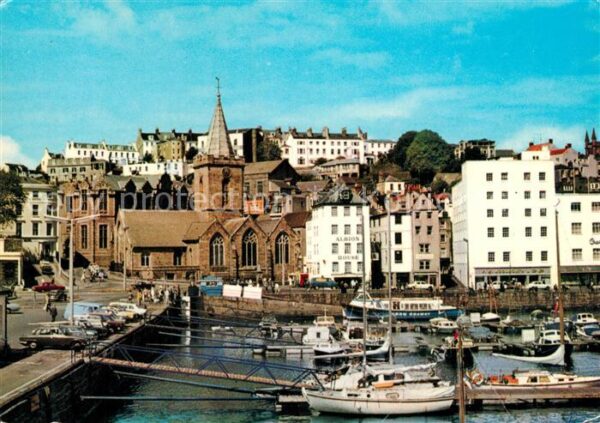 Guernsey Channel Islands Town Church and Marina St Peter Port