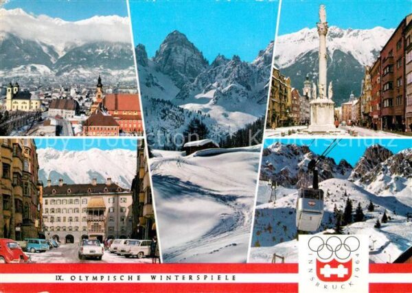 Innsbruck Ortsansichten Monument Seilbahn