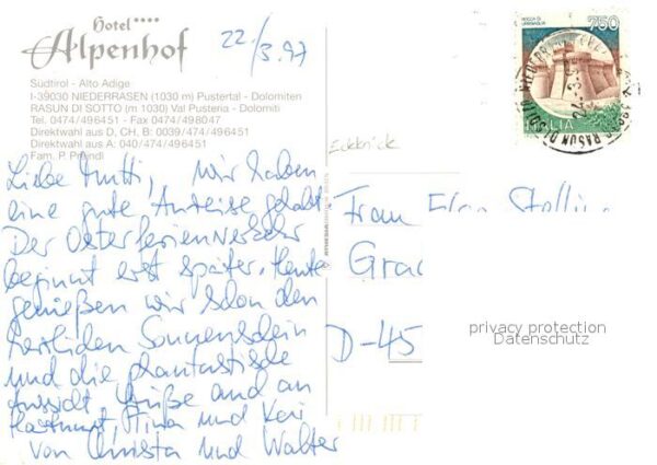 Niederrasen Hotel Alpenhof Gasträume Pool – Bild 2