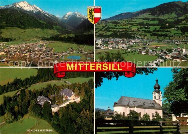 Mittersill Oberpinzgau Fliegeraufnahme Schloss Mittersill Kirc