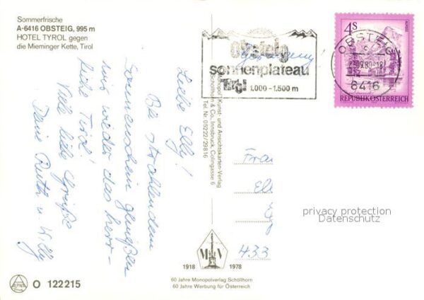 Obsteig Tirol Hotel Tyrol mit Mieminger Kette – Bild 2
