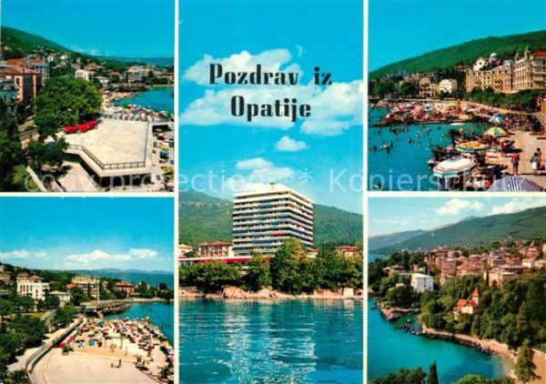 Opatija Abbazia Teilansichten Strand Hotel