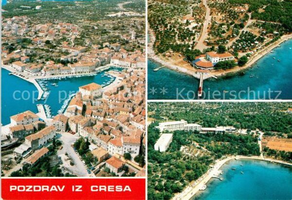 Cres Fliegeraufnahme Autokamp Kovacine Hotel