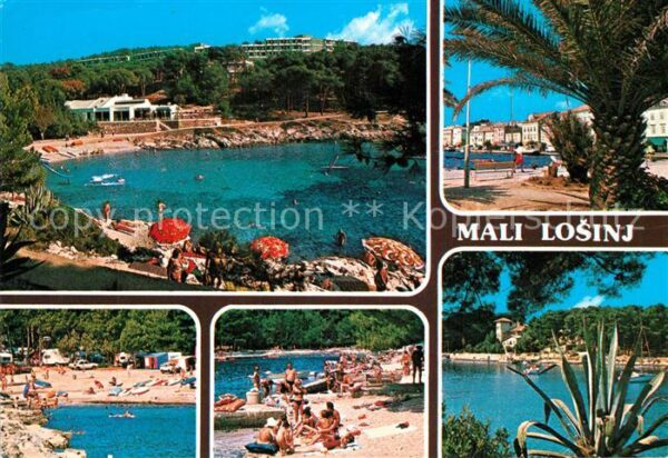 Mali Losinj Panorama Strandpartien
