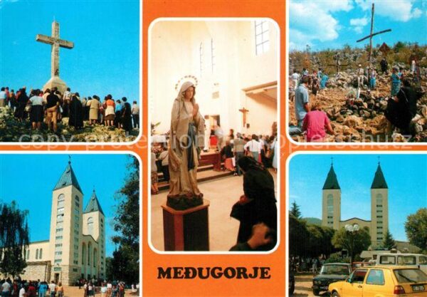 Medugorje Kreuz Kirche Inneres Marienstatue