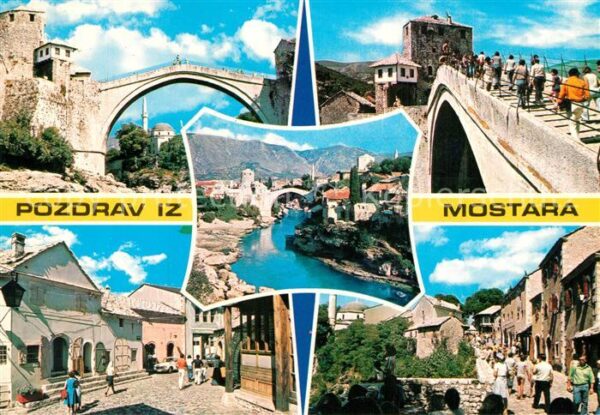 Mostar Moctap Schloss Brücke Dorfmotive