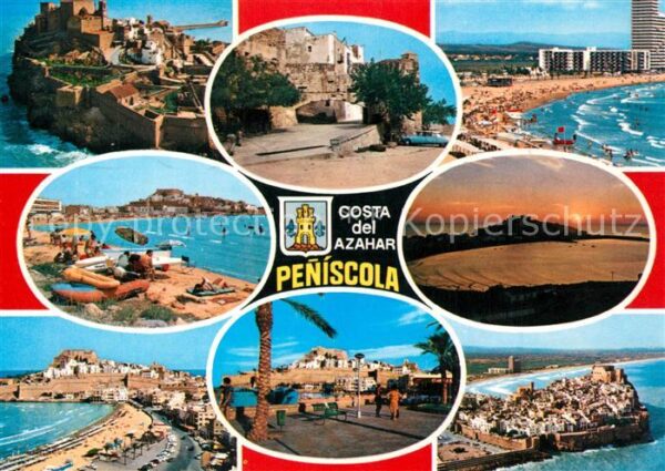 Peniscola Schloss Strandpartien