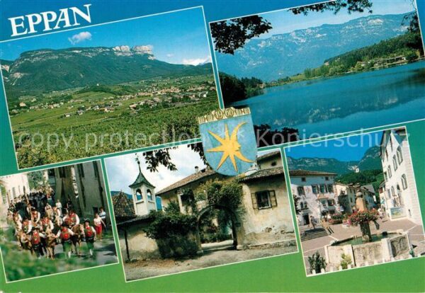 Eppan Suedtirol Panorama Trachtenumzug Montiggler See A