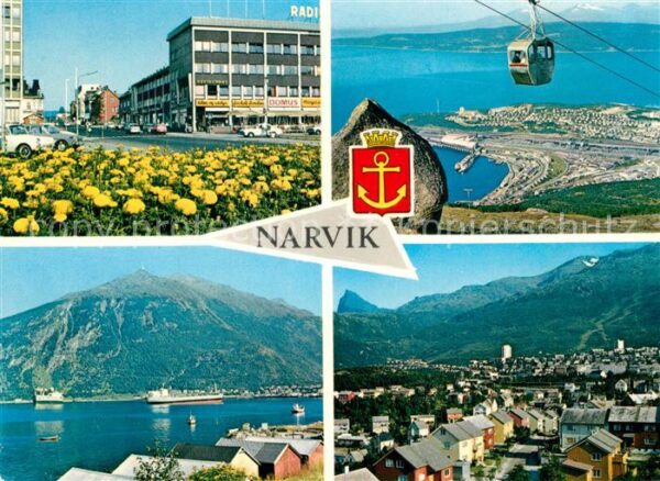 Narvik Ortsansicht Seilbahn Panorama