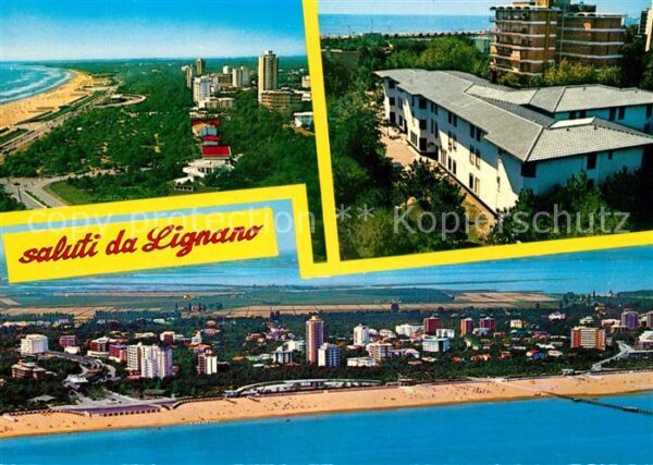 Lignano La spiaggia dall aereo
