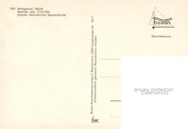 Weingarten Wuerttemberg Basilika Barockkirche – Bild 2
