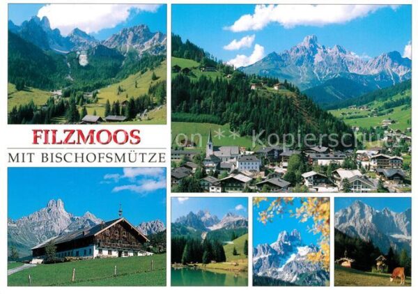 Filzmoos mit Bischofsmütze Panorama Details
