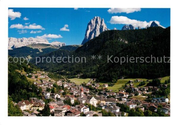 St Ulrich Groeden Tirol Val Gardena Panorama