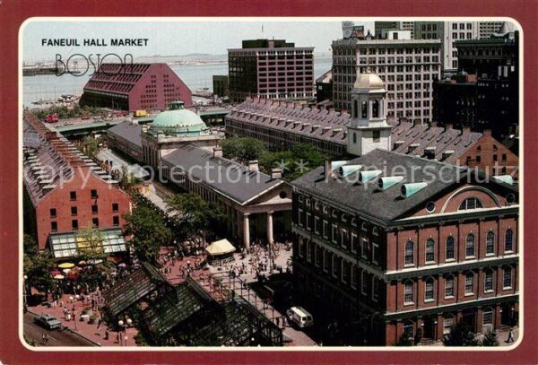 Boston Massachusetts Faneuil Hall Market Place and the Marri