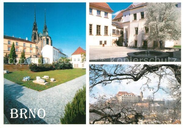 Brno Bruenn Petrov nadvori Stare radnice hrad Spilb